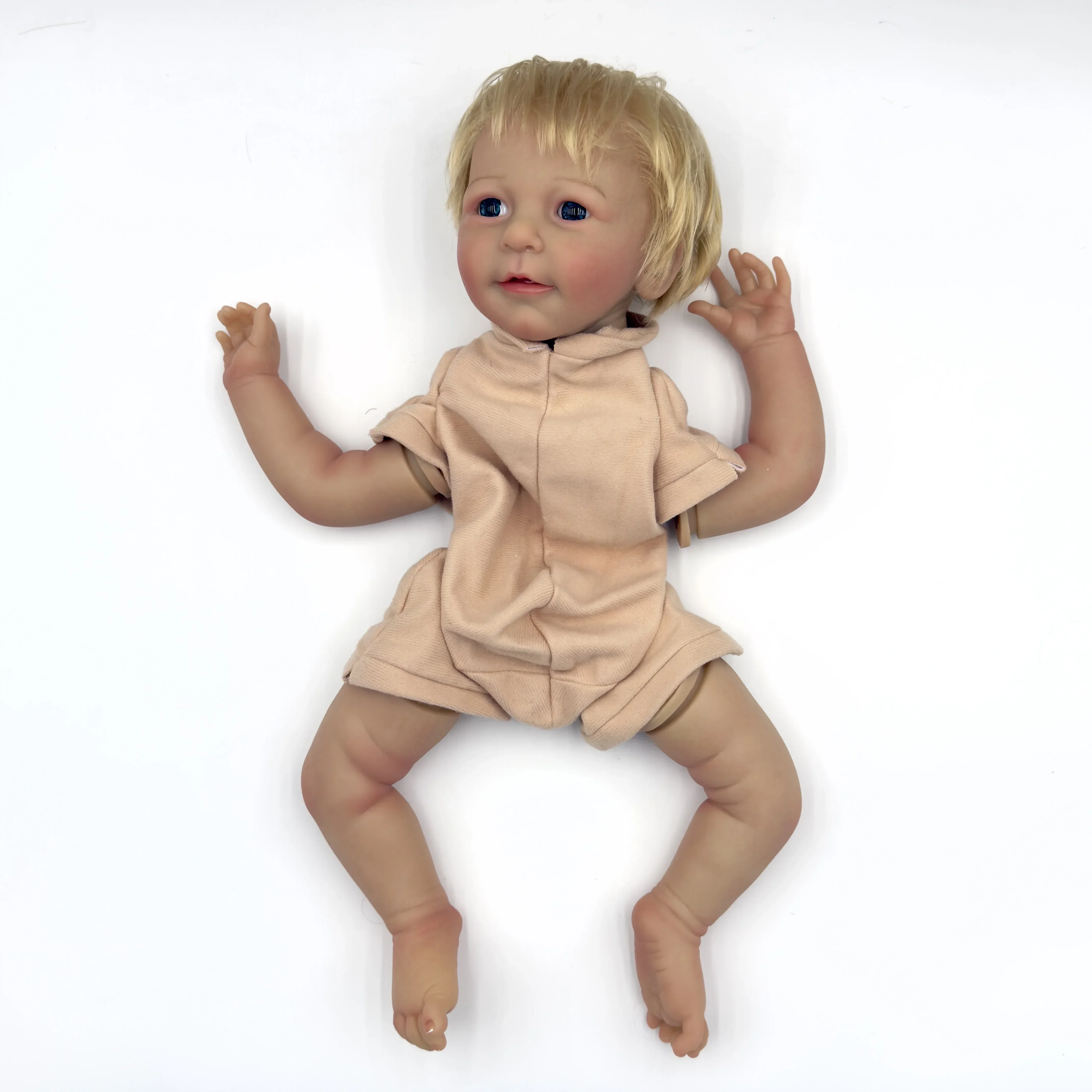 NPK 16inch Finished Painted Doll Kit Lisa Already Painted Doll Parts Cute Birthday Christmas Gifts