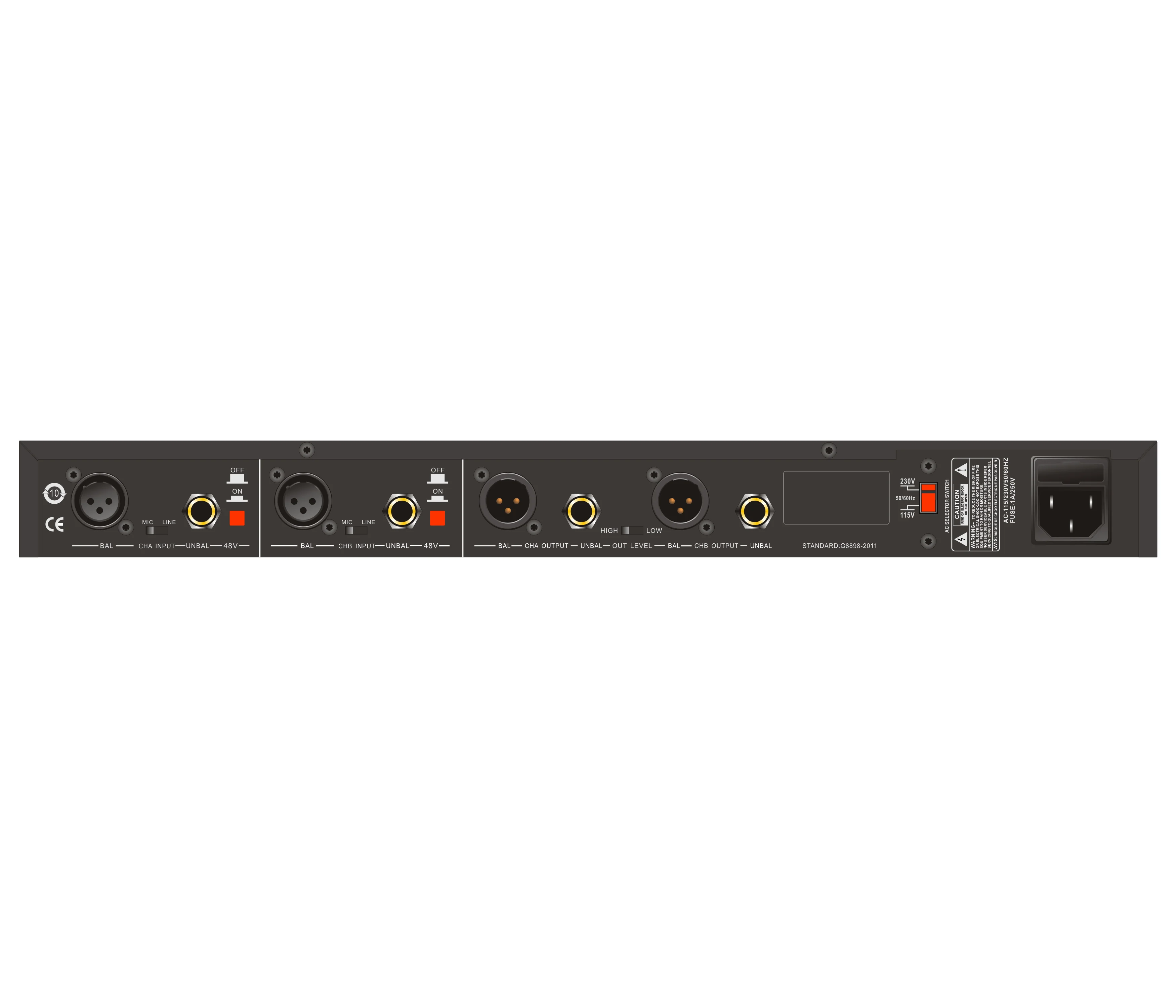 Intelligent Audio Processor Noise Reduction Feedback Suppression Stage Sound Device