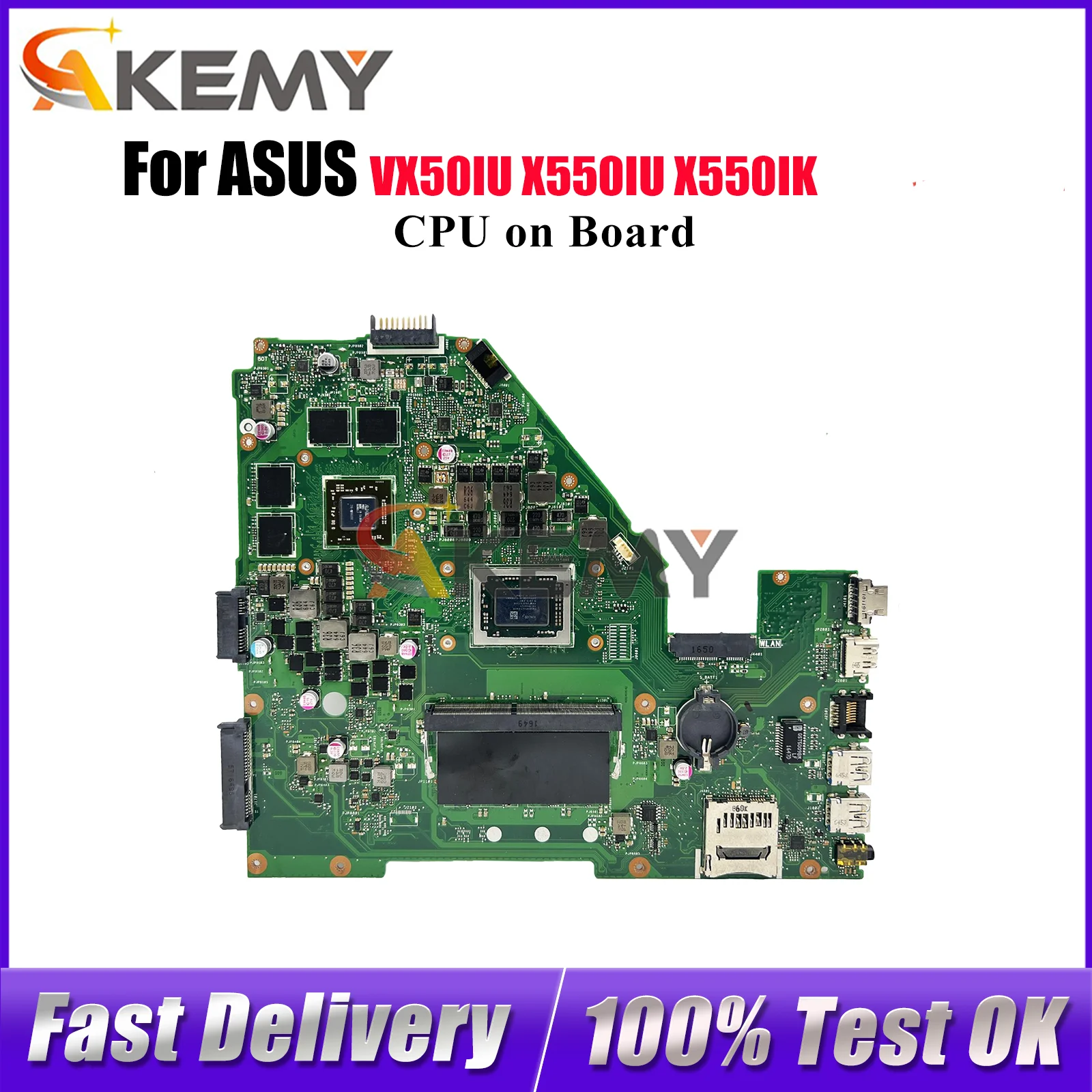 

X550IK Материнская плата для ноутбука ASUS VivoBook X550I VX50IU X550IU X550IK Материнская плата для ноутбука с процессором 100% тестирование ОК быстрая доставка stk