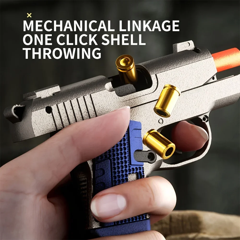 Mini Desert Eagle Pocket Toy Gun Continu Shell Throwing Education Gun Soft Bullet Airsoft Pistol Cadeau voor kinderen