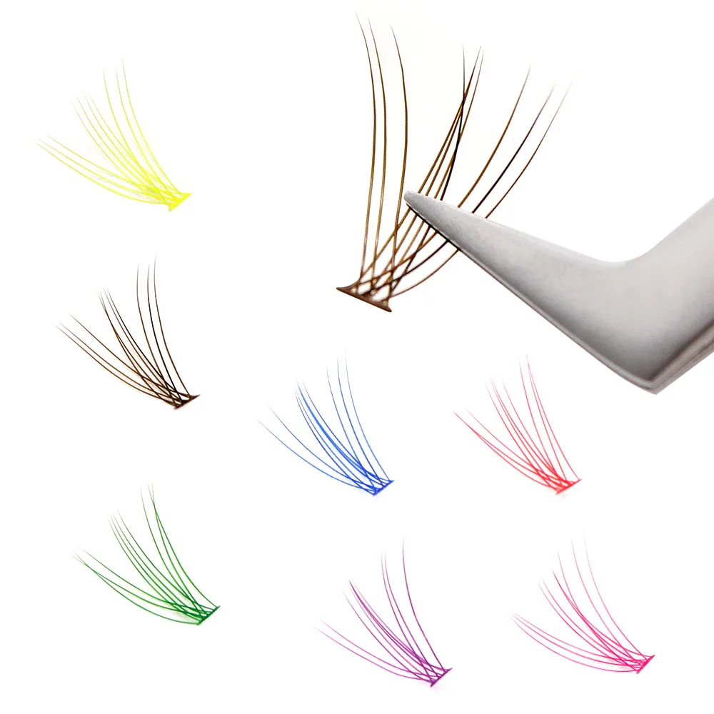 Colored Mink Eyelashes Are Natural and Easy to Operate. Multi Colored Eyelashes Party Eyelash Makeup Tool, Russian Curly Eyelash