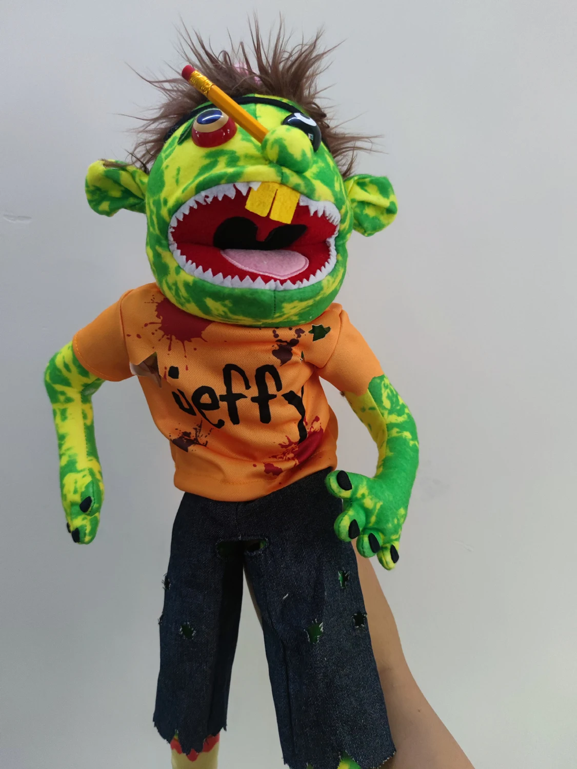 Zombie Jeffy Puppet Authentische SML Merch Volle Größe