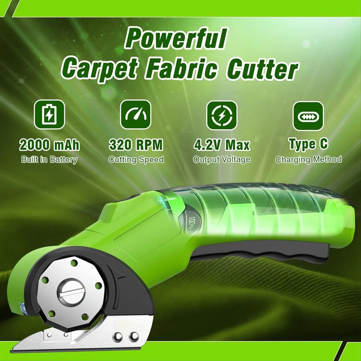 

FSLH Маленькие литий-ионные электрические ножницы Электрические ножницы для быстрой резки ткани для картонных упаковок Кожа Пластик