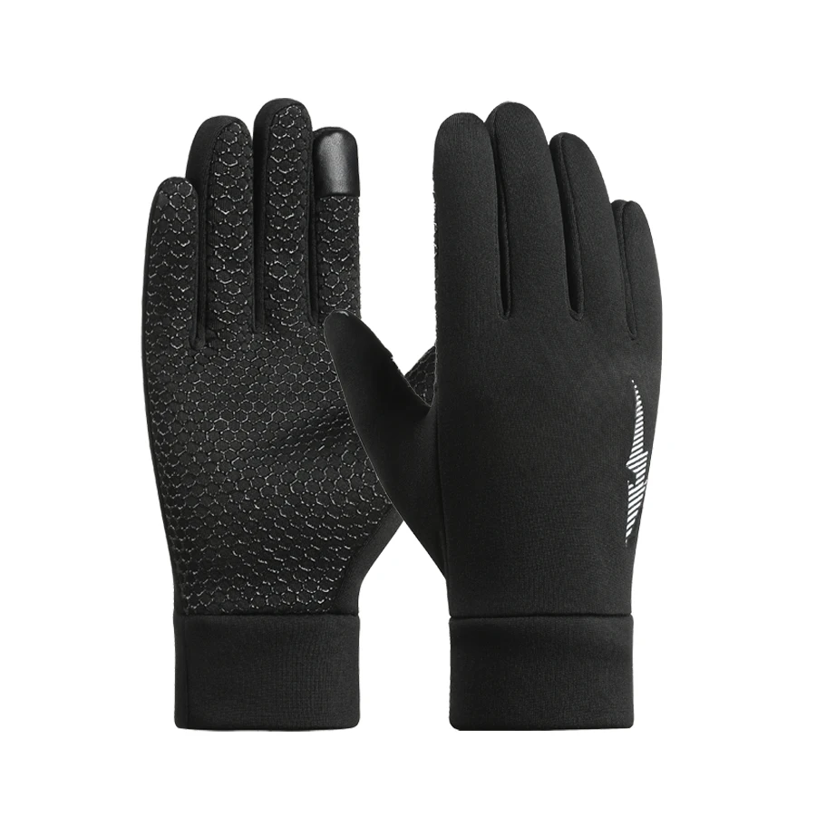 AliExpress Winter cycling gloves, men's touch screen, winter velvet driving, anti slip, autumn mountain climbing motorcycle, warm gloves