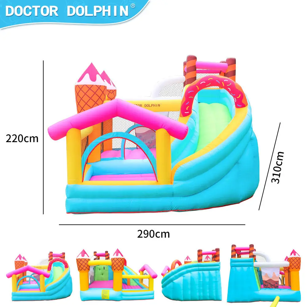 Ice Cream Design Bounce House, trampolim inflável, Jumping Castle for Kids, Party Game Toy, alta qualidade