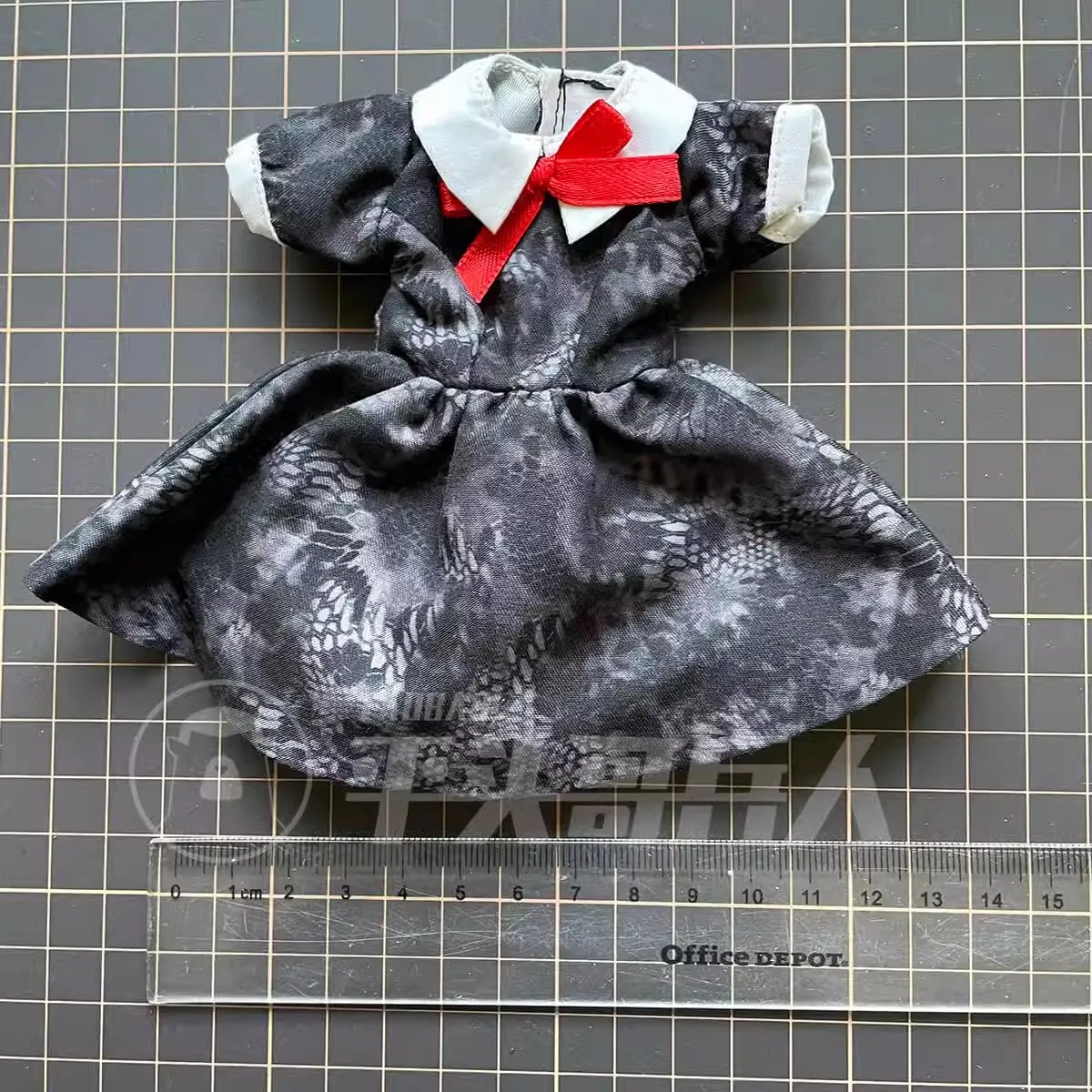 1/6 Soldier Clothing Accessories Maid Python Pattern Dress Skirt Model Fit 12'' Action Figure Body In Stock