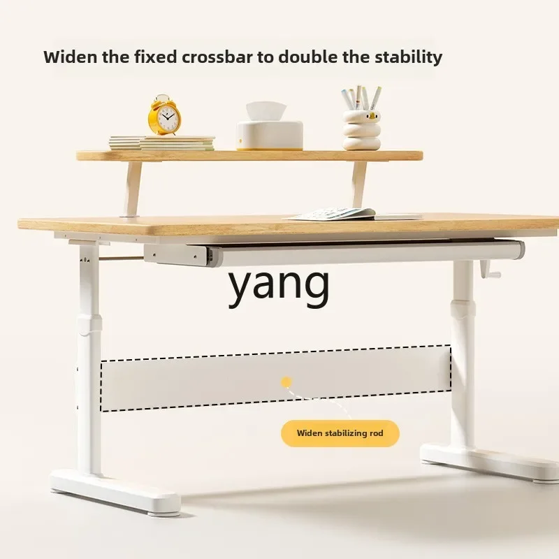 โต๊ะเขียนหนังสือไม้แท้ ยกได้ พร้อมชุดเก้าอี้