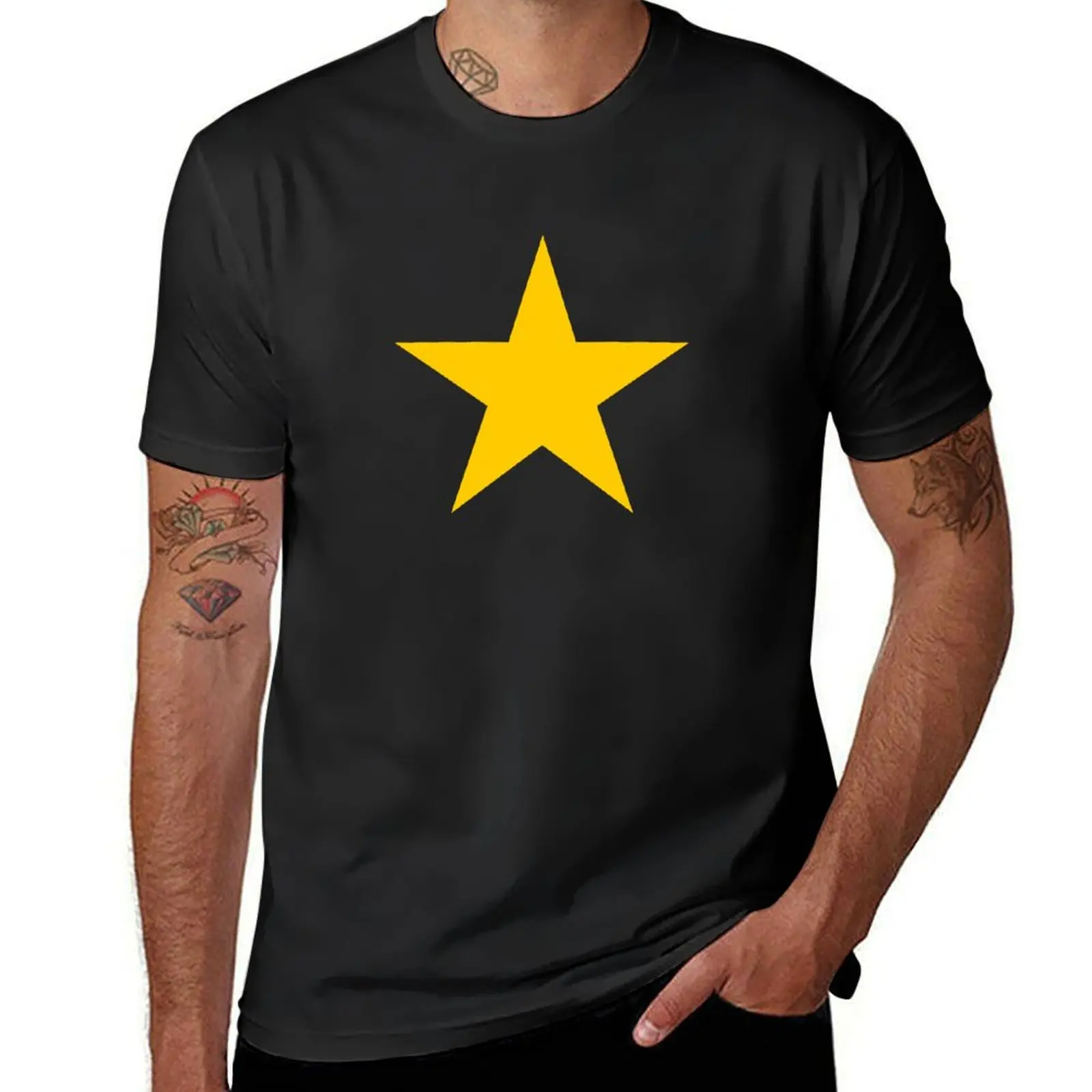 Euro Star T-Shirt anime clothes customs design your own boys animal print men clothing