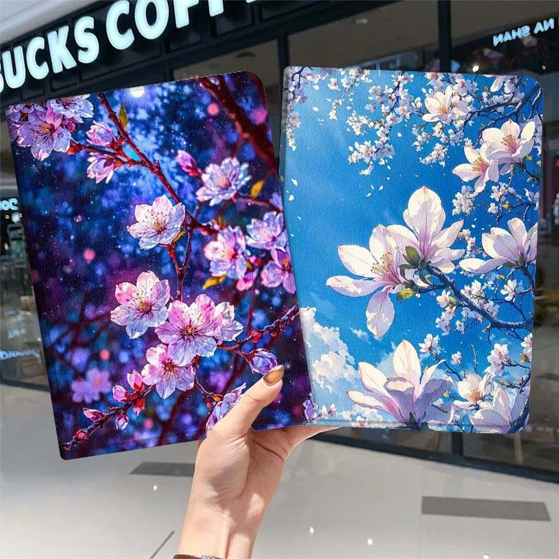 

Красивый чехол с цветочным рисунком для Samsung Galaxy Tab A7 A A8 A9 A11 S6 S11 10,1 10,4 10,5 дюймов Lite Plus, мягкий чехол для планшета, подарок