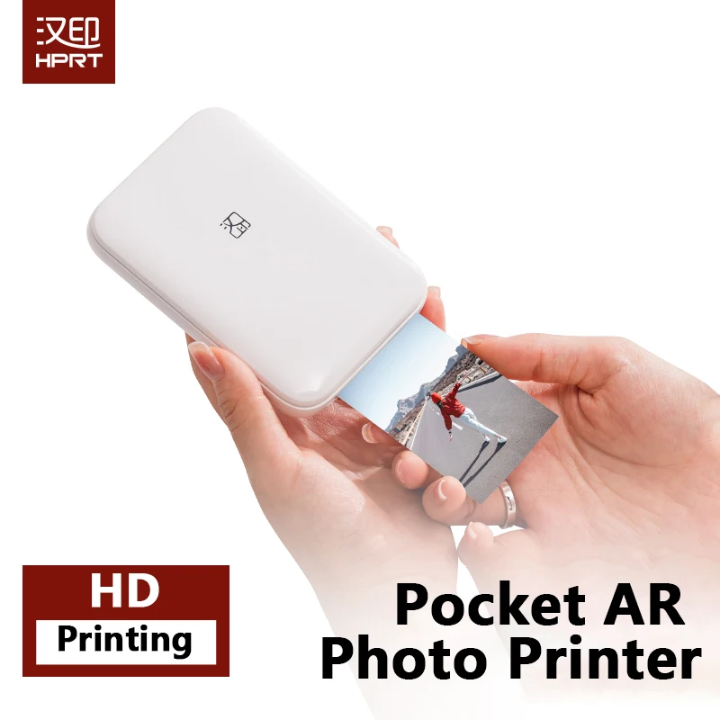 HPRT Portable Mini Color Photo Printer Bluetooth Mobile Handheld Pocket Printing Machine Colour Printing Intelligent AI Use MT53