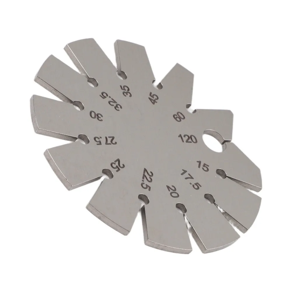 Stainless Steel Bevel Gauge 15-120 Degree Circular Angle Protractor Measuring Instrument For Woodworking Grinding Honing Tool