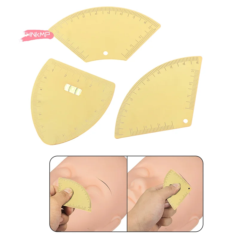 

1Pc Women's Eyebrow Design Ruler Instant Brow Shaper Fast Drawing Tool for Positioning Eyebrows Tattoo Accessory