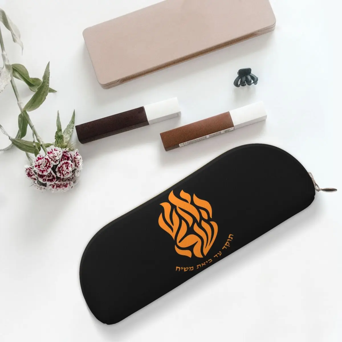 

My Fire Rebbe Nachman Hebrew Pencil Cases Pen Holder Storage Stationery Supplies Large Capacity Pen Box Pencil Bag for Boys Girl