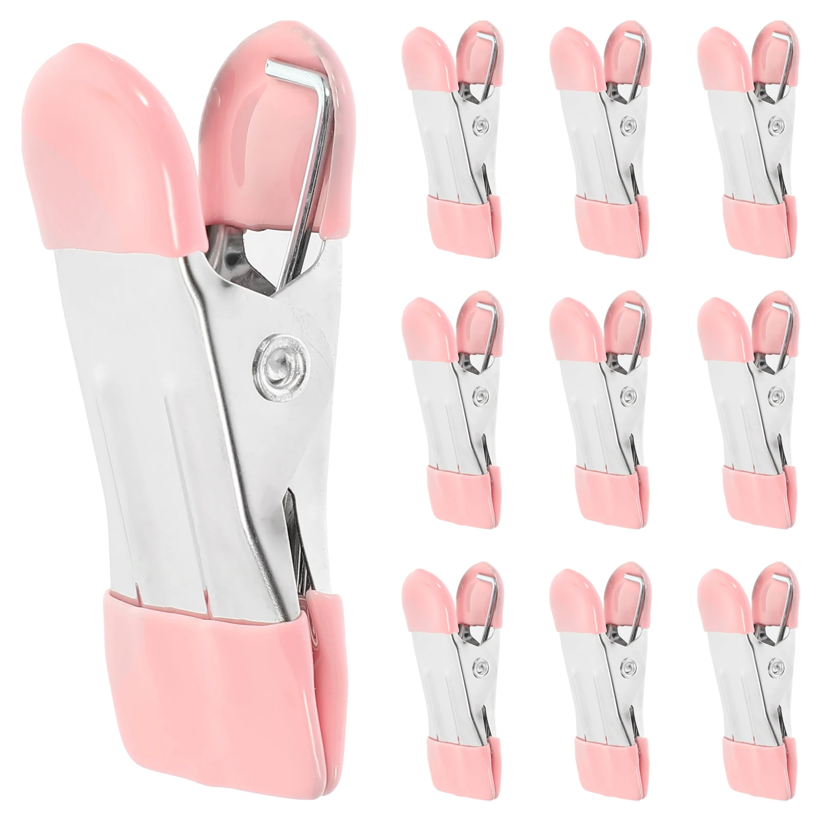 

10pcs Clothes Clips Quilt Bag Large Clamping Space Windproof Clothespins Fixing Towels Pants Blankets Household Use