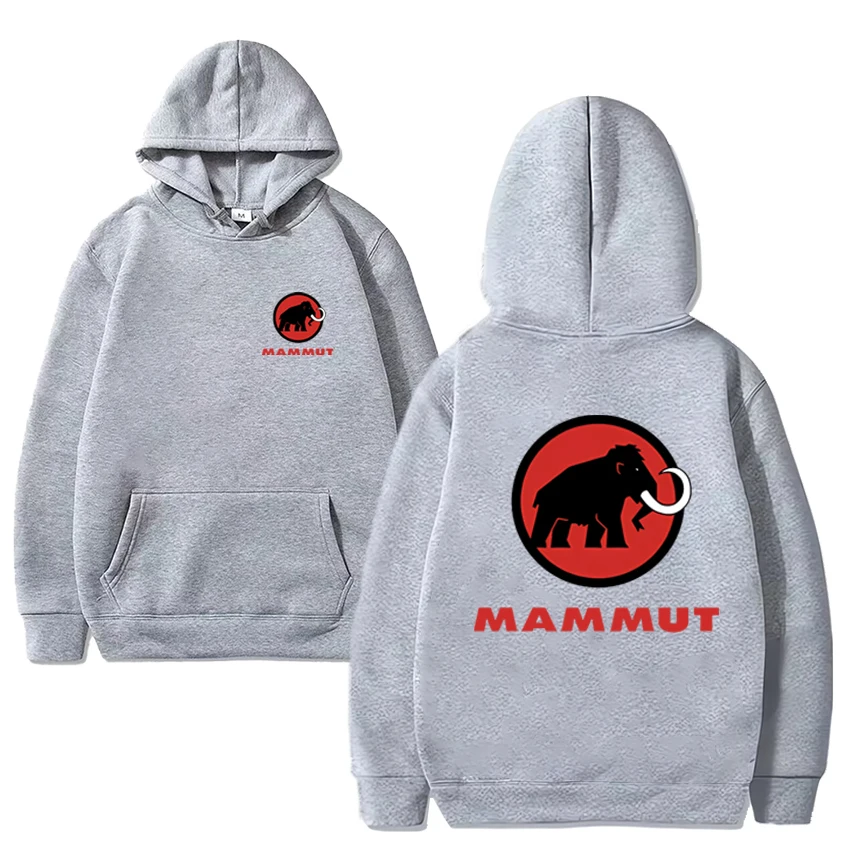 الجديد في الفيل harajuku الجرافيك المطبوعة غطاء رأس أسود الرجال النساء PVD موضة Y2k البلوز للجنسين الصوف طويلة الأكمام البلوفرات