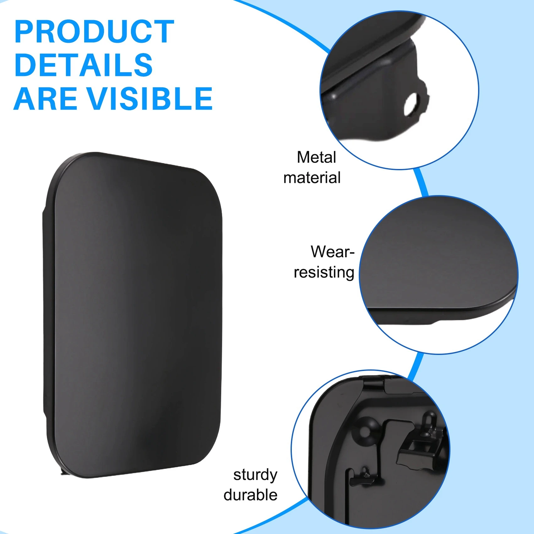 

Durable-Fuel Door Cover 77350-08020 7735008020 For Toyota Sienna 2011-2020 Gas Lid Cover