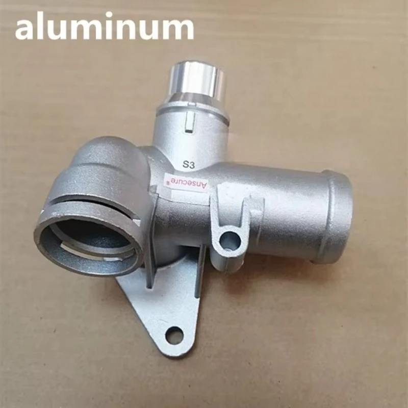 Aluminium Water Hose Coolant Flange For AUDI A4 B6 B7 1.8T Avant Cabrio Seat Exeo 2002-2008 06B121132E