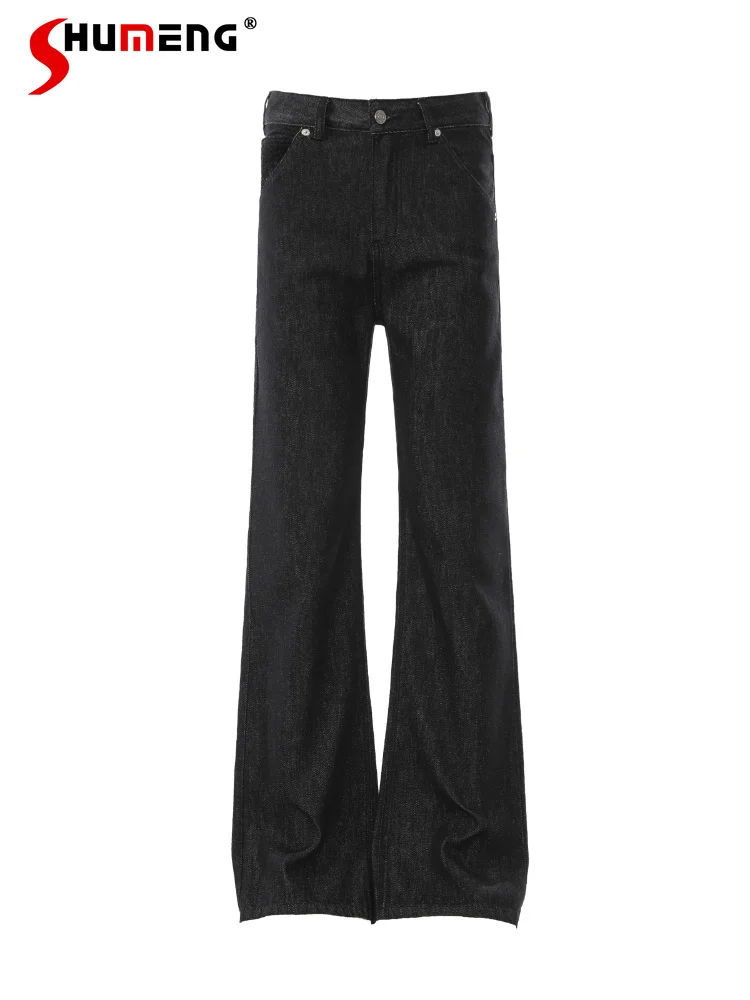

Fashion Jeans Men's 2026 Four Seasons Wear Flared Denim Pants Male Handsome Stylish Straight Pants Zipper Trendy Denim Trousers