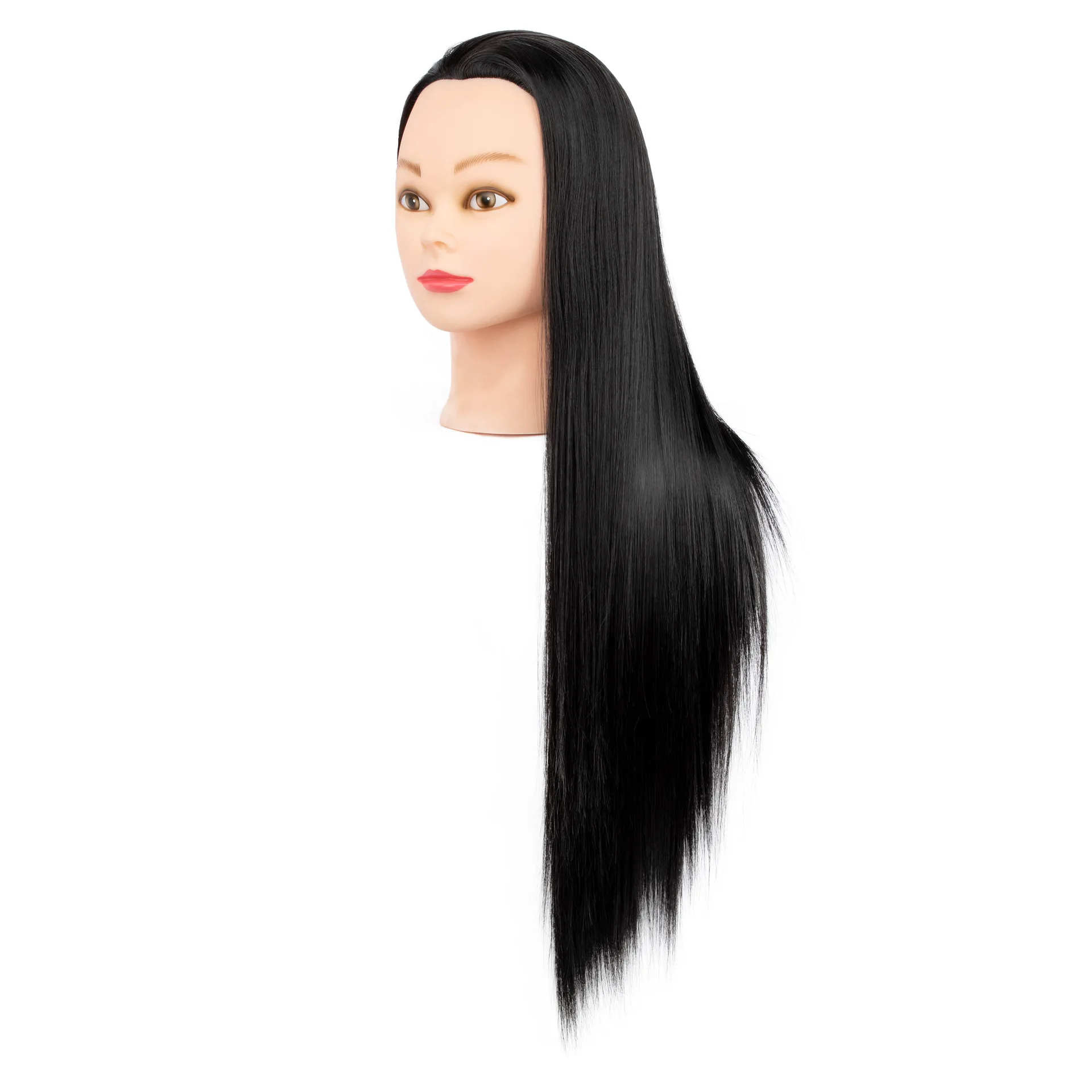 20inch 95% Human Hair Mannequin Heads With For Hair Training Styling Solon Hairdresser Dummy Doll Heads For Practice Hairstyles