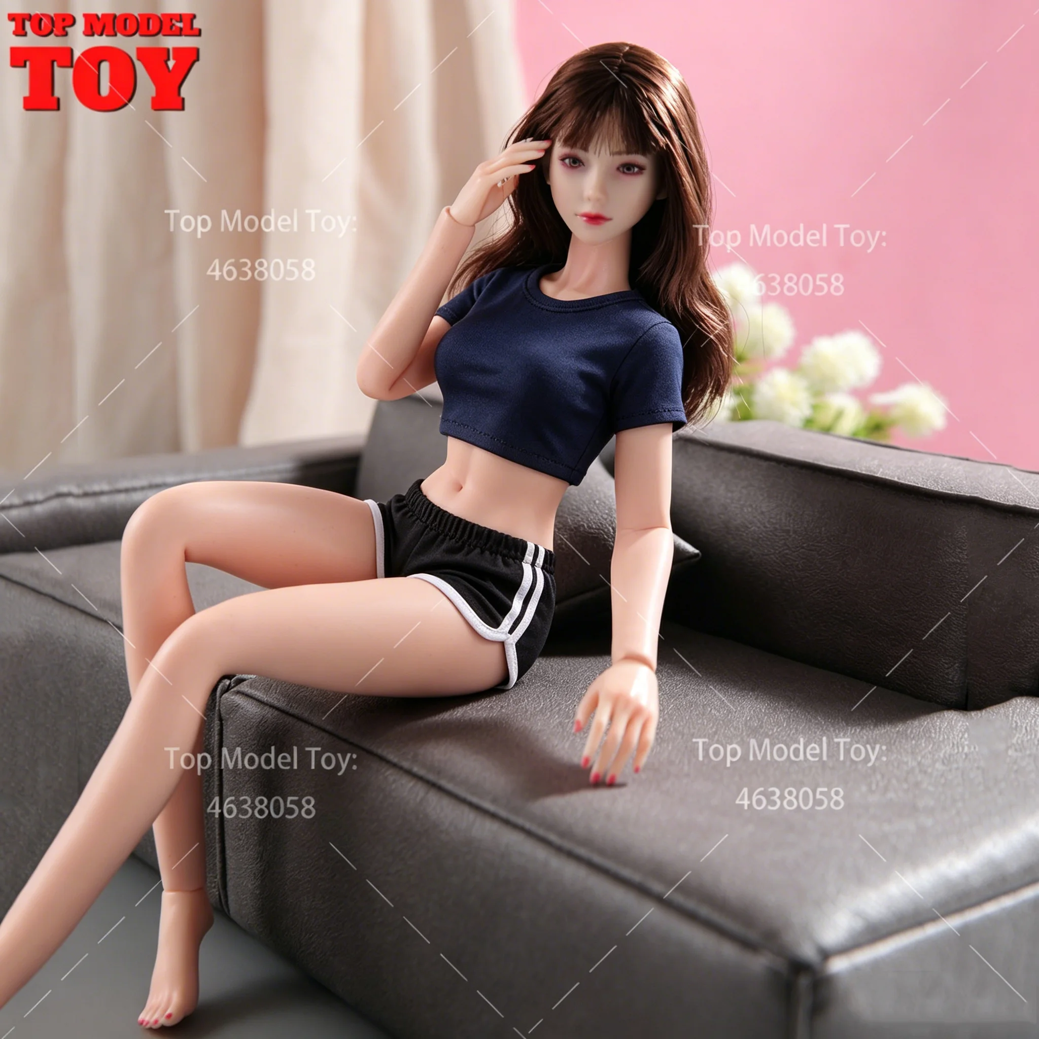 

YM501 1/6 Scale Super Big Breast Super Flexible Realistic Seamless Female Makeup Version 12'' Female Soldier Action Figure Dolls