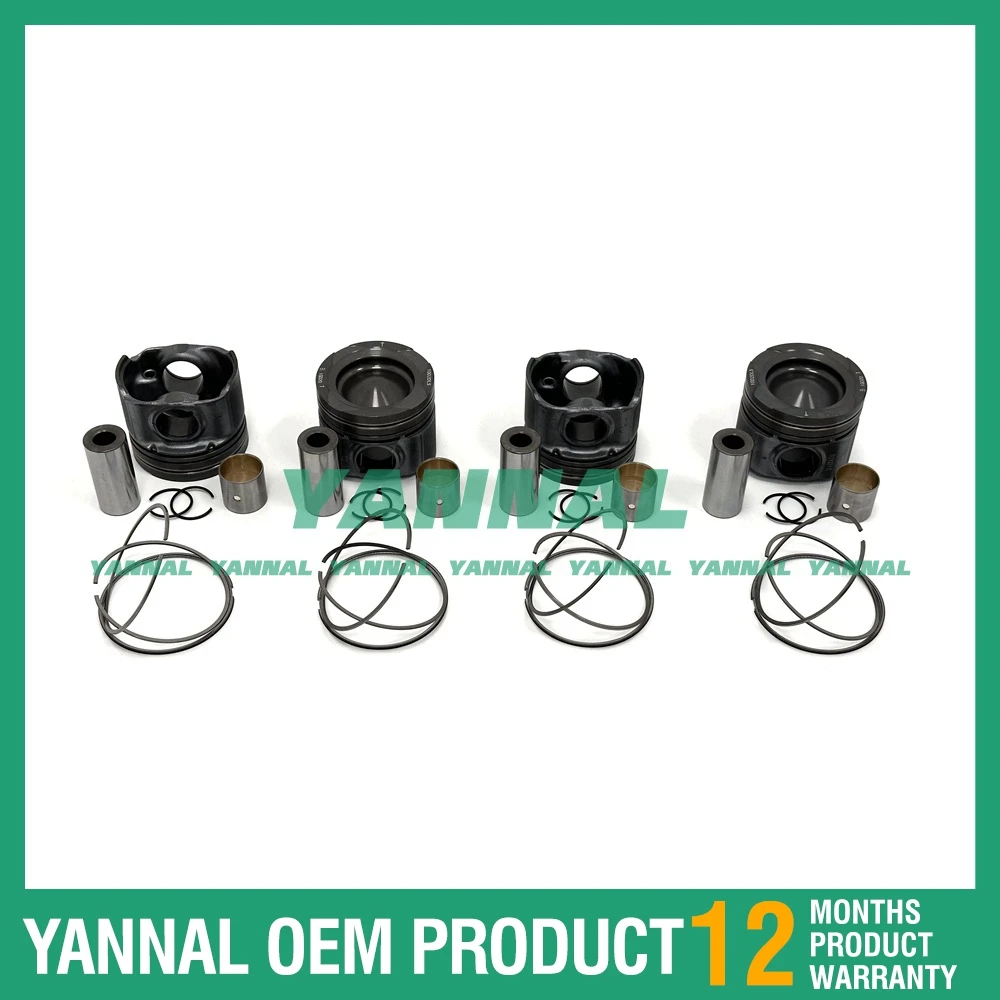 مكبس مع حلقات لقطع غيار محركات تويوتا 1GD