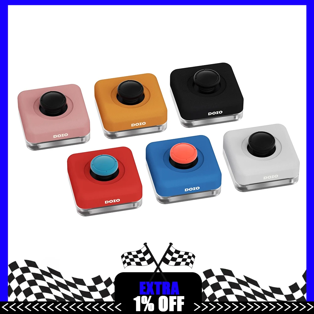 

DOIO KB01-07 Mini Keyboard Desktop Computer Rocker Power Button Aluminum Alloy External Desktop Power Switch Gifts