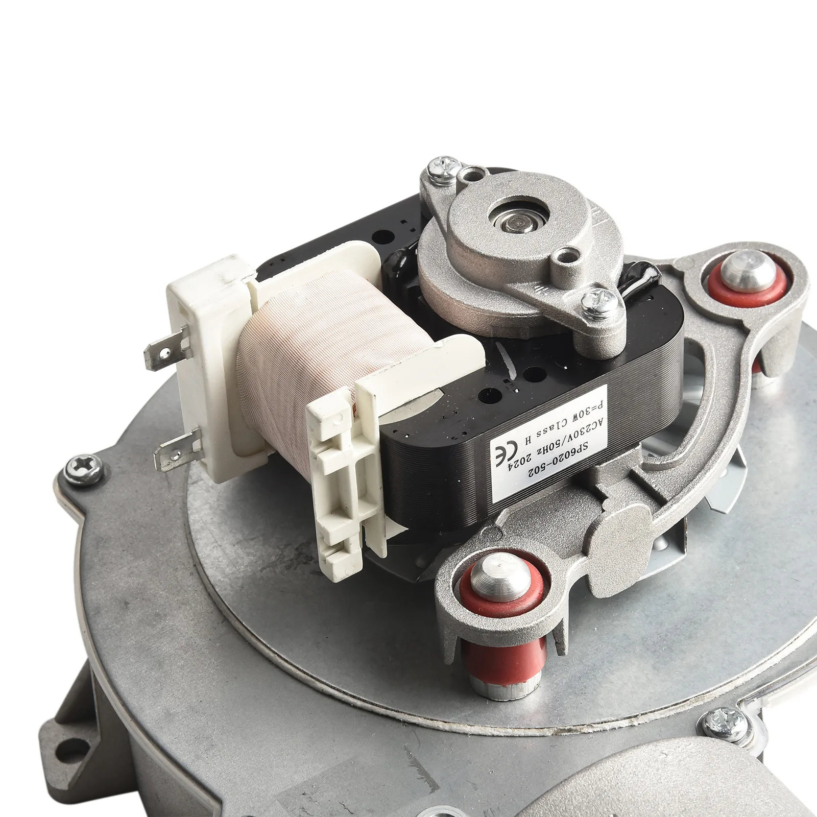 30W Aluminum Alloy Induced Draft Fan Pellet Furnace Blower Low Noise 220V High Airflow Heating System Accessory