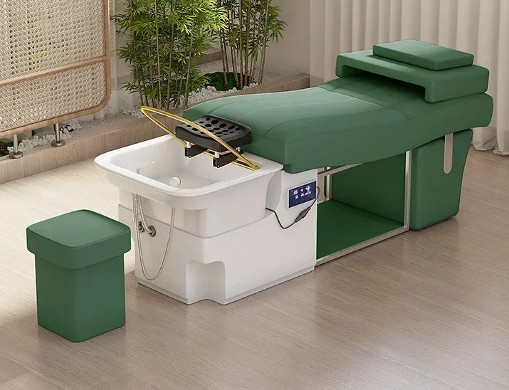 

Durable Long - lasting Hairdressing salon, shampoo bed, hairdressing shop, fiberglass basin seat, simple and thickened