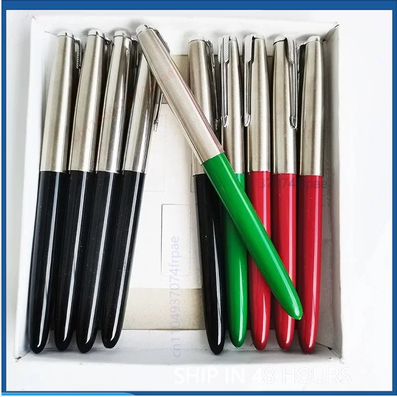 For Youth 717 Guangzhou Vintage Fountain Pen Hooded Iridium Nib Bakelite Feed Transparent Capillary Student Collectible（3pcs）