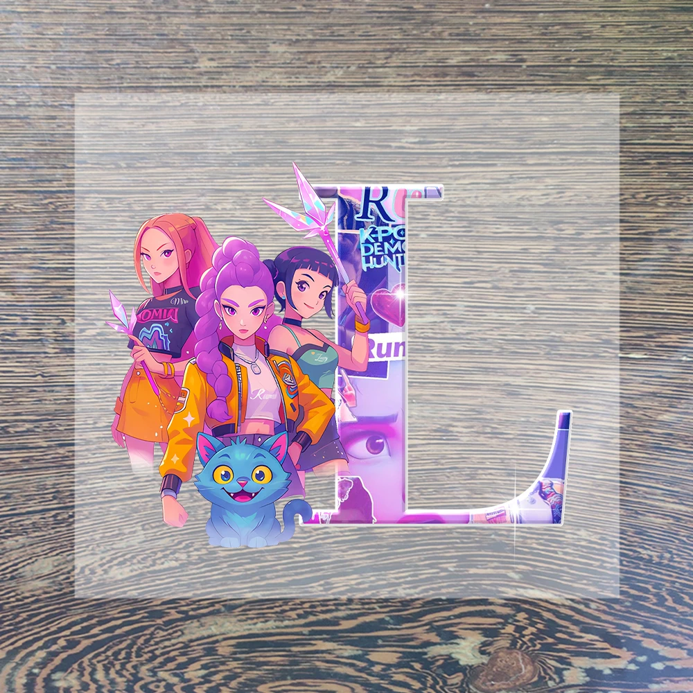 جديد K البوب شيطان الصياد الكرتون رسالة الحديد على بقع للملابس Kawaii DIY بها بنفسك ملصقات نقل الحرارة ملابس الأطفال الكبار