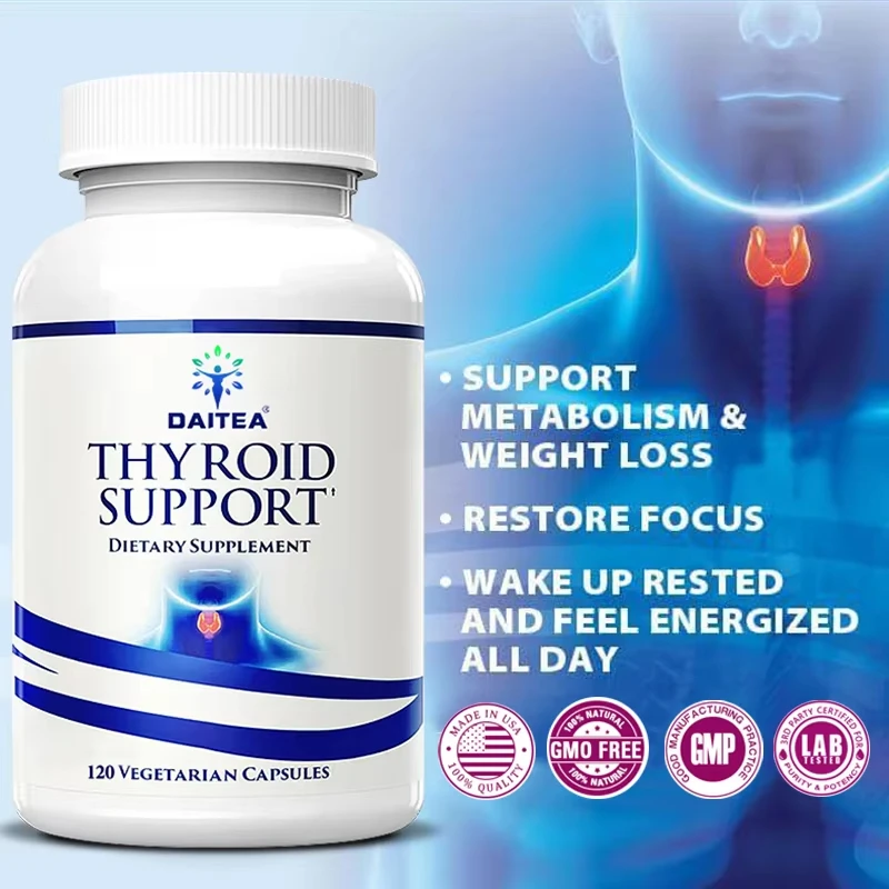 

Iodine Thyroid Support Supplement Dietary Thyroid Support & Protection Vitamins & Minerals Support Metabolism & Overall Health