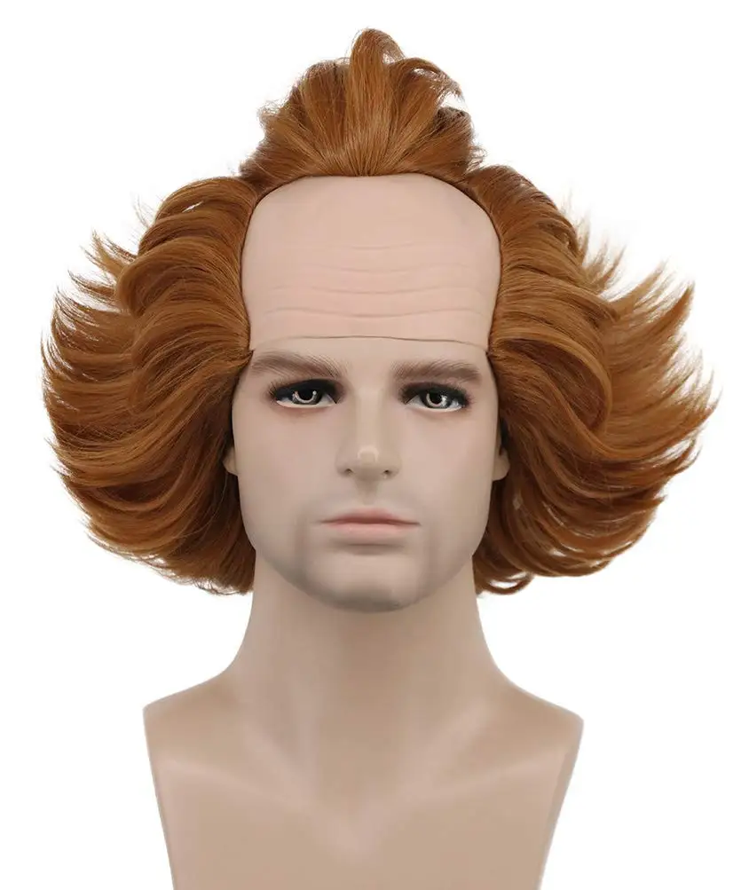 Pennywise المهرج شخصية زي قصير الألياف الاصطناعية شعر مستعار شخصية حفلة الهالوين #2