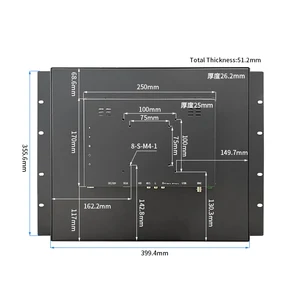 Wall mount with HDMI VGA AV for Industrial, 8U Cabinet Monitor, 1280x1024 Open Frame, 19 10 Main Sales Monitor 19 inch - №8