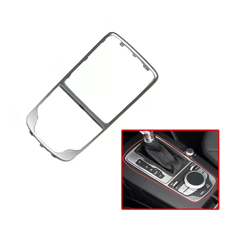 For Audi A3 8V 2014-2018 Silver Chrome MMI Shift Knob RETAINING Frame Paneltrim Box 8V0 864 260 A Decorative Frame