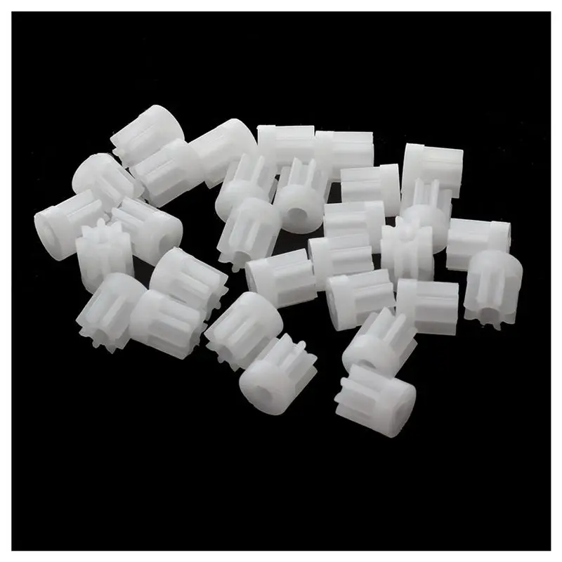 PERFECT MODERN 240Pcs 0.5 Modulus 8 Teeth Plastic Gear Cog For 2Mm Car Motor Shaft