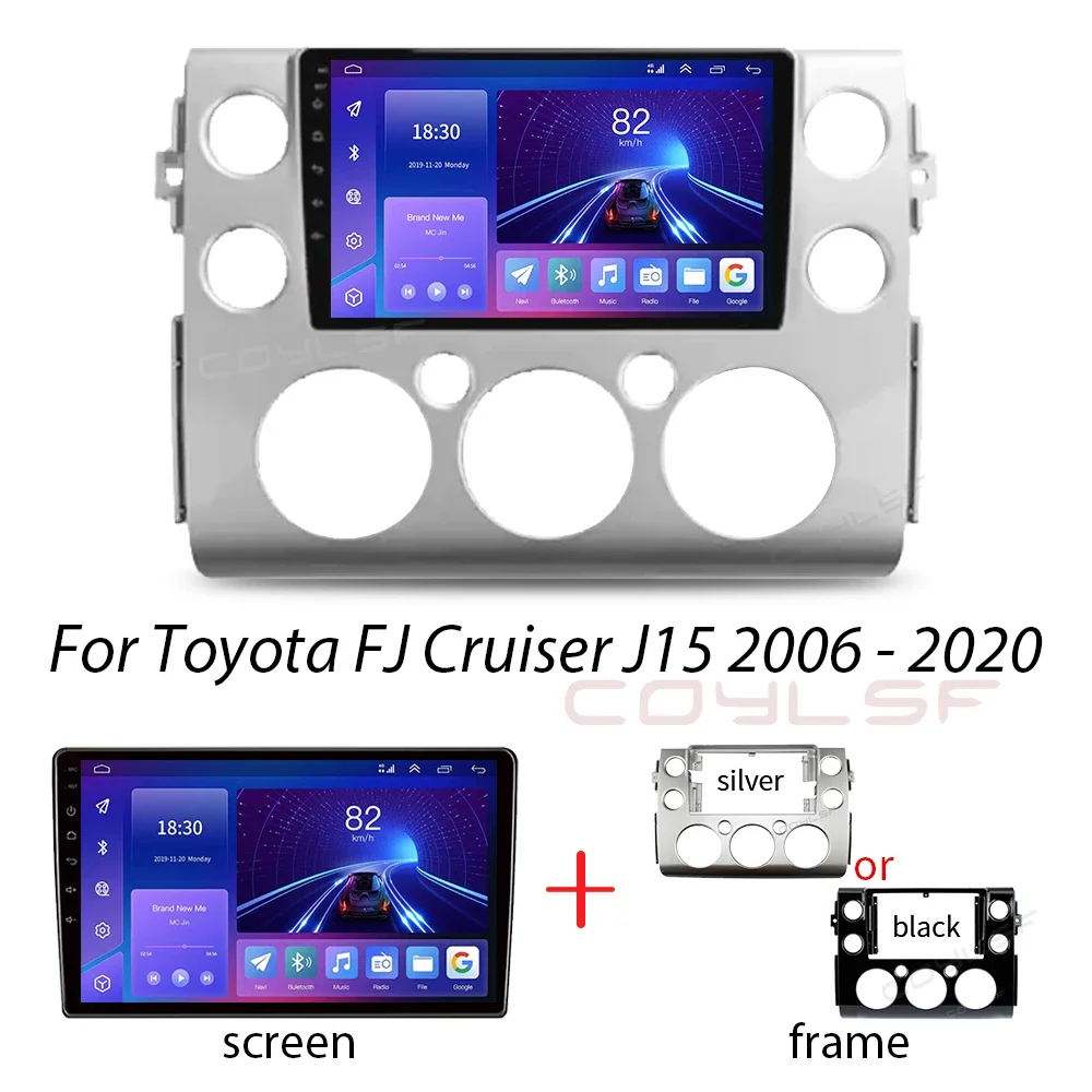 Android 13 Car Radio For Toyota FJ Cruiser J15 2006-2020 Smart Touch Screen Multimedia Video Player GPS Navigation 2Din