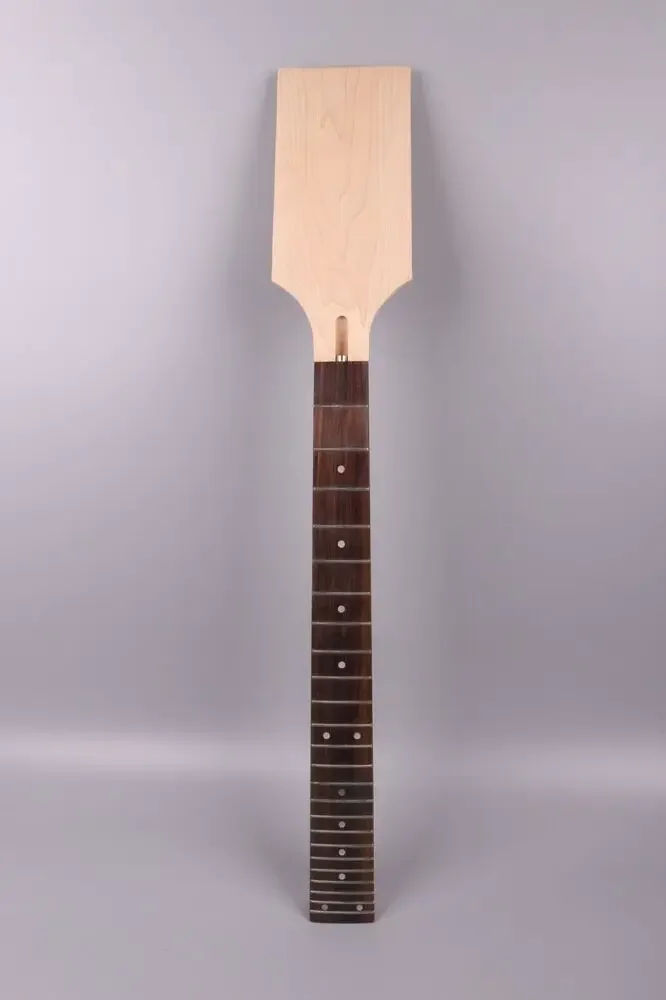 

Yinfente Baritone 24 Fretboard Guitar Neck 25.5 Inch Maple Rosewood Fretboard Long Scale Dot Inlay Bolt on Heel Unfinished