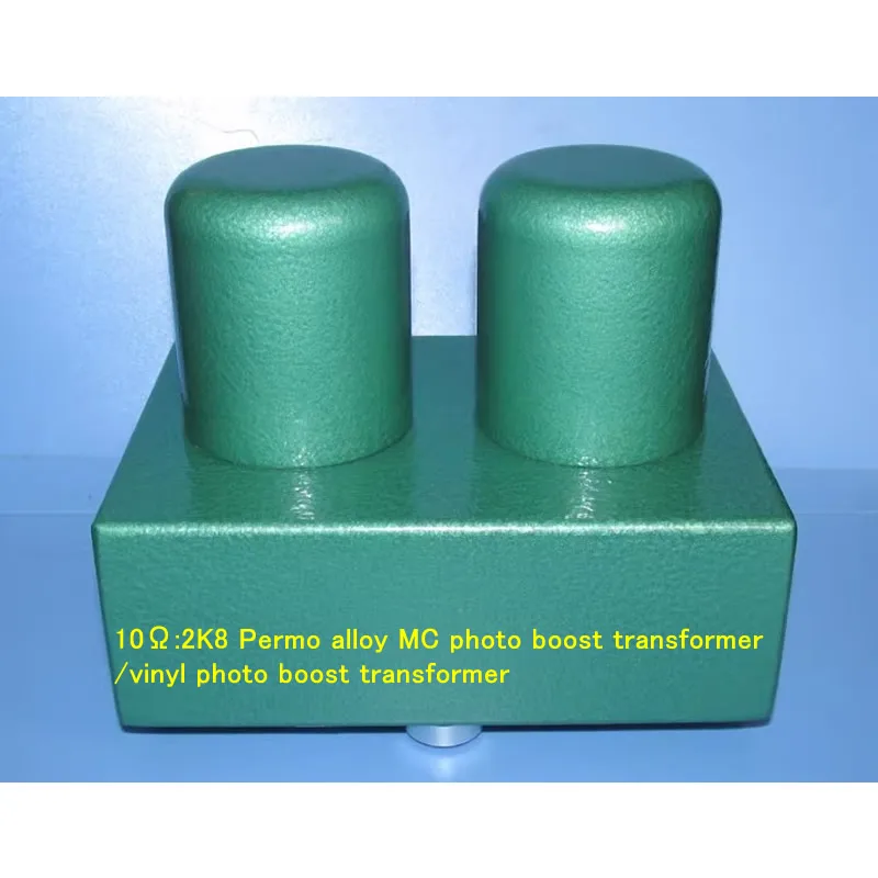 10Ω: 2K8 permalloy MC phono step-up transformer, vinyl phono step-up transformer，frequency response: 20Hz-85KHz -0.6DB