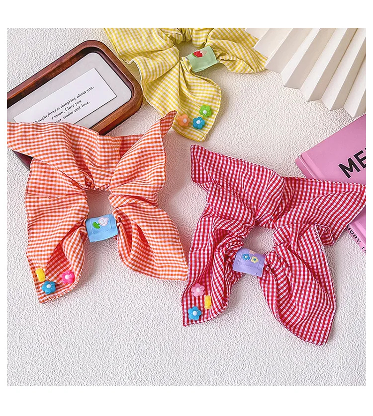 Neue Koreanische Premium Quadratische Haar-Scrunchies mit Hoher Elastizität, Schonende Haargummis für Babys, Kleinkinder und Kinder, Haaraccessoires – Detail 21