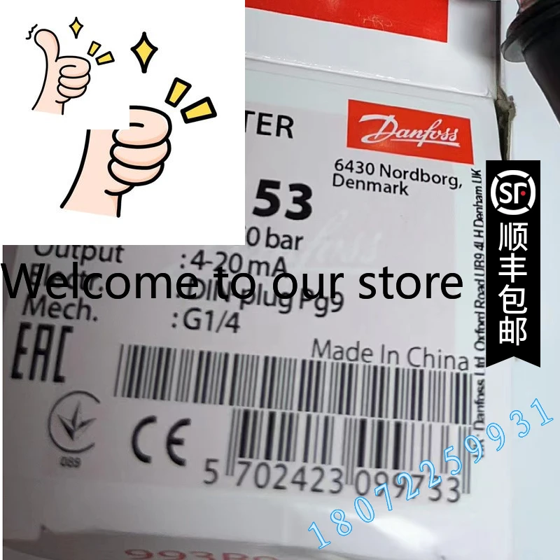 Sensor de Presión Danfoss MBS 3050-3411-A6GB04-2 060G3658 DANFOSS Original