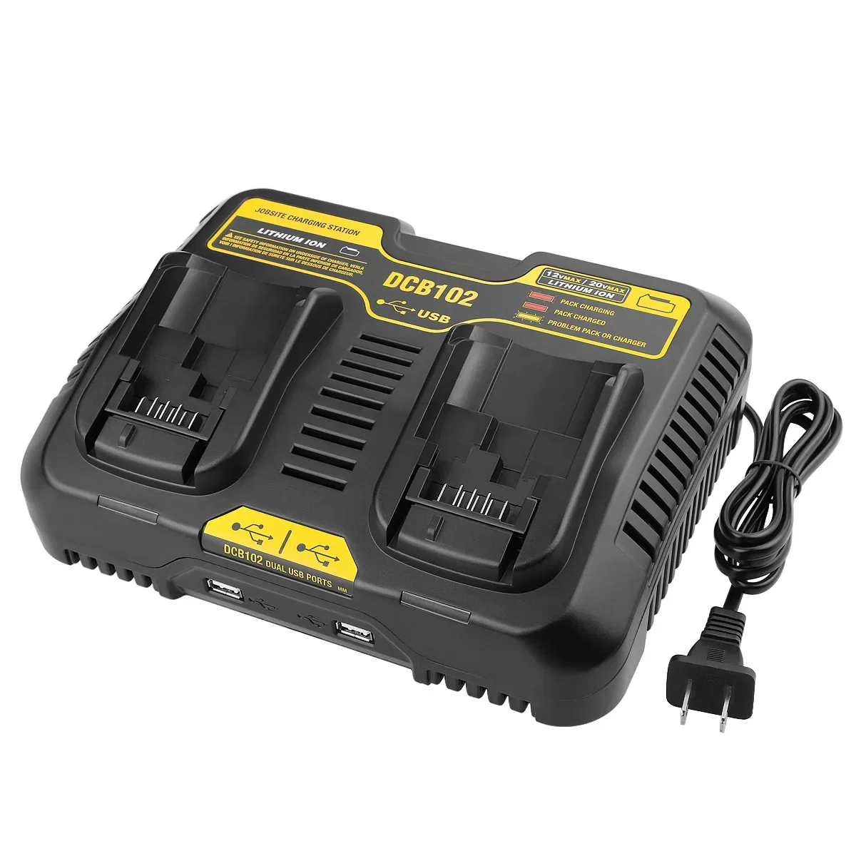 

Suitable for Dewal 10.8V-20V lithium battery dual charger Dewei DCB112 power tool accessories manufacturers