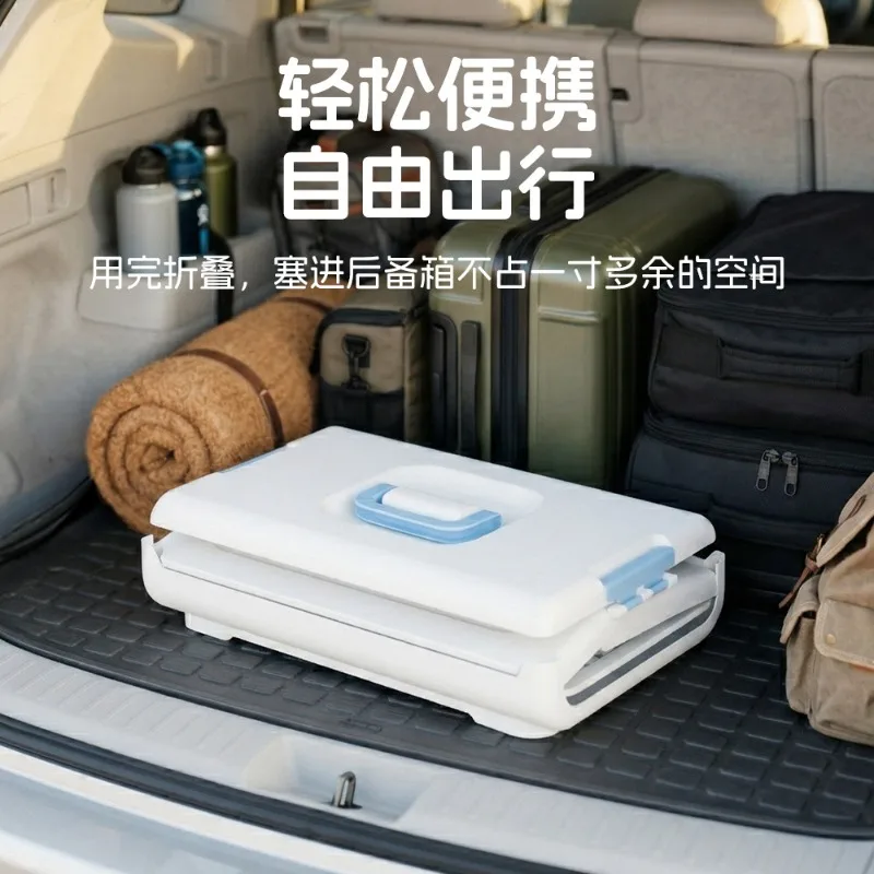 Foldable Pet Airline Carrier, Portable Travel Cat Dog Crate, Collapsible Car Pet Transport Box
