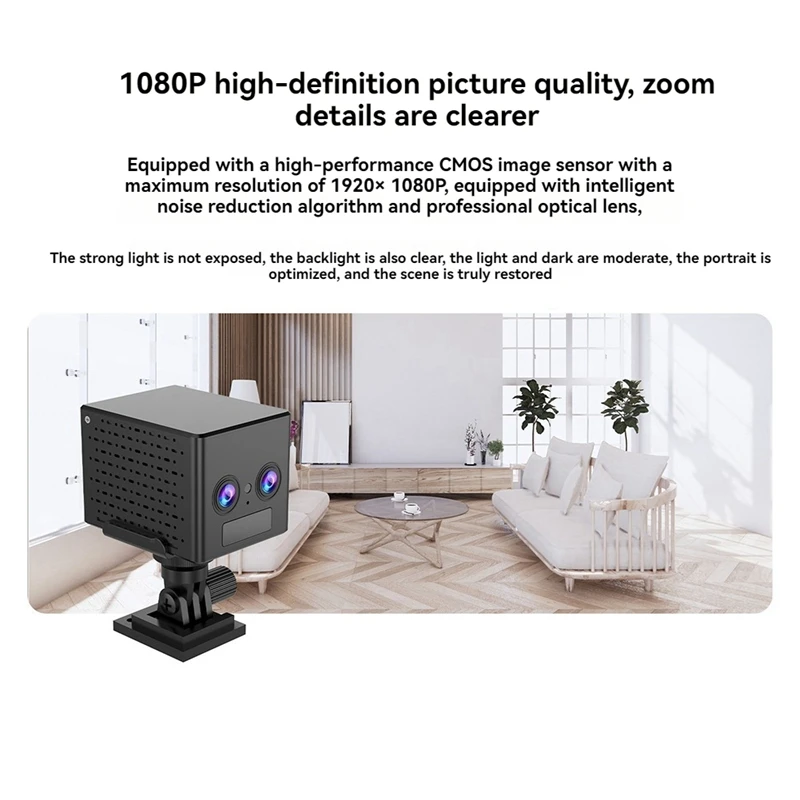 

4G HD Mini Dual Lens Camera 3000mAh PIR Night Vision Motion Human Detection IP Surveillance Video Camcorder Camera-ABVK