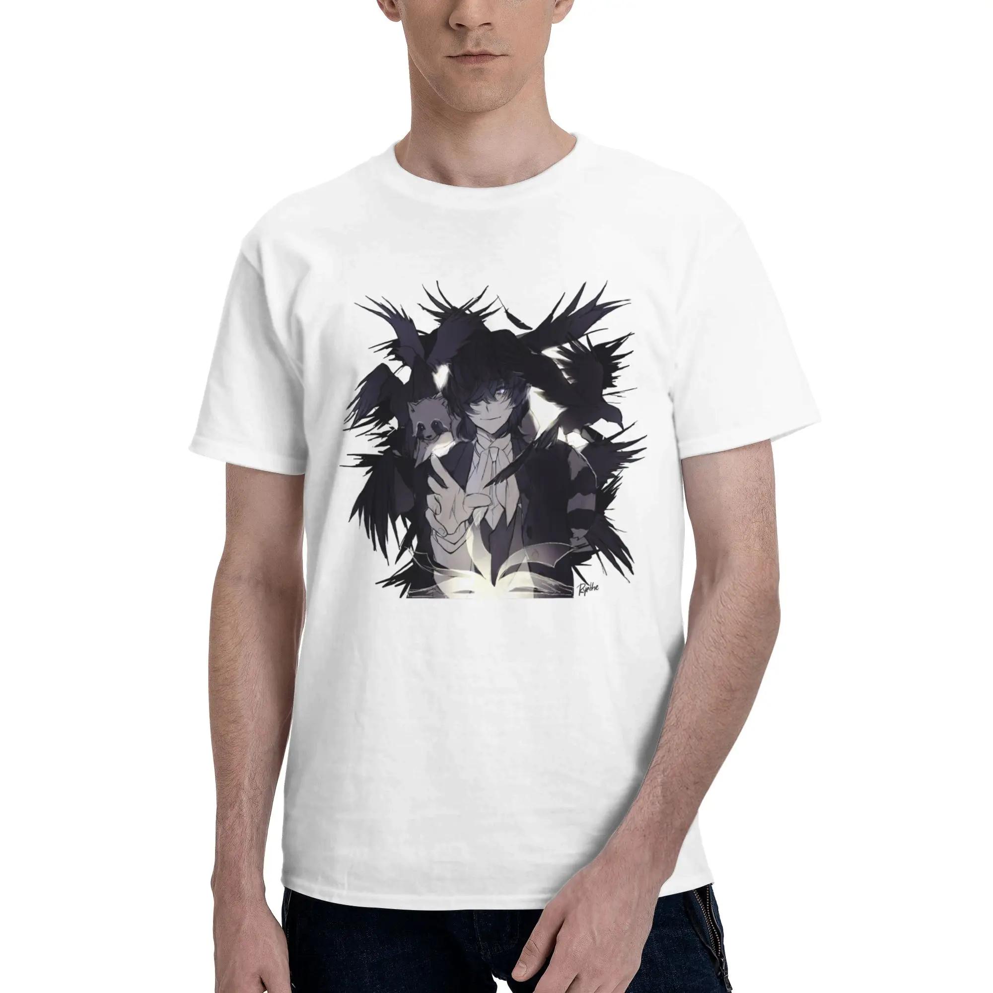 edgar allen poe bsd Crisp Reversible T-shirt Distressed Retro Men's T-shirts