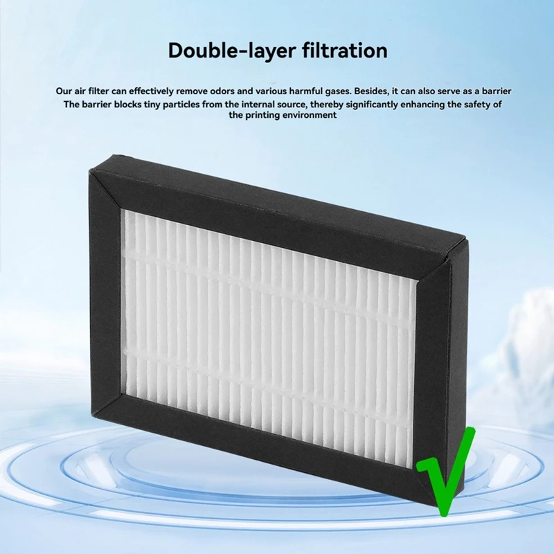 2Pcs Air Filter for Creator 5 Pro 3D Printer, HEPA 13 +, Replacement Air Purification Module [No.3 Elnic]