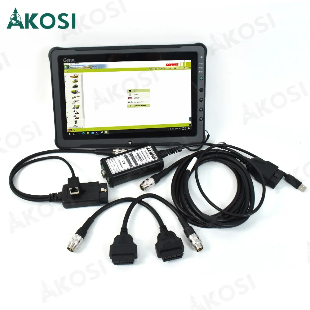 For Claas simulator p/n14204140 cable Agriculture construction truck tractor Interface with Getac F110 Tablet