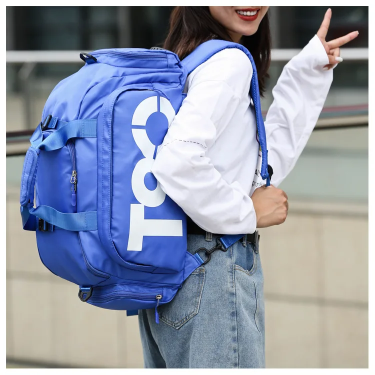 T90 Fitness Women's Wet and Dry Separation Travel Bag Independent Shoe Position Sports Training Basketball Backpack