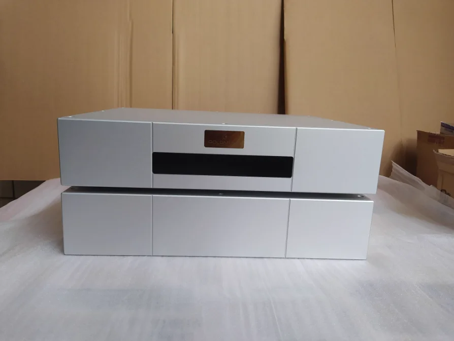 Goldmund All aluminum amplifier chassis / Preamplifier case / AMP Enclosure DIY box (430 *90*340mm)