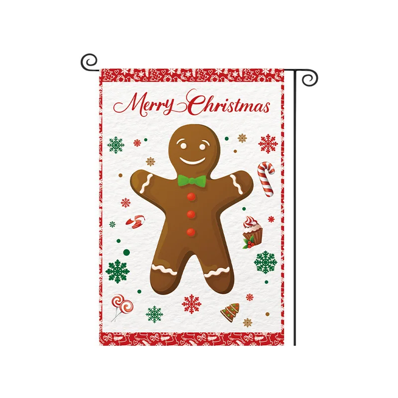 Christmas Garden Flags, Suitable for Outdoor  for Garden and Entrance Decoration 12inx18in As Well As Home Decoration Gifts.