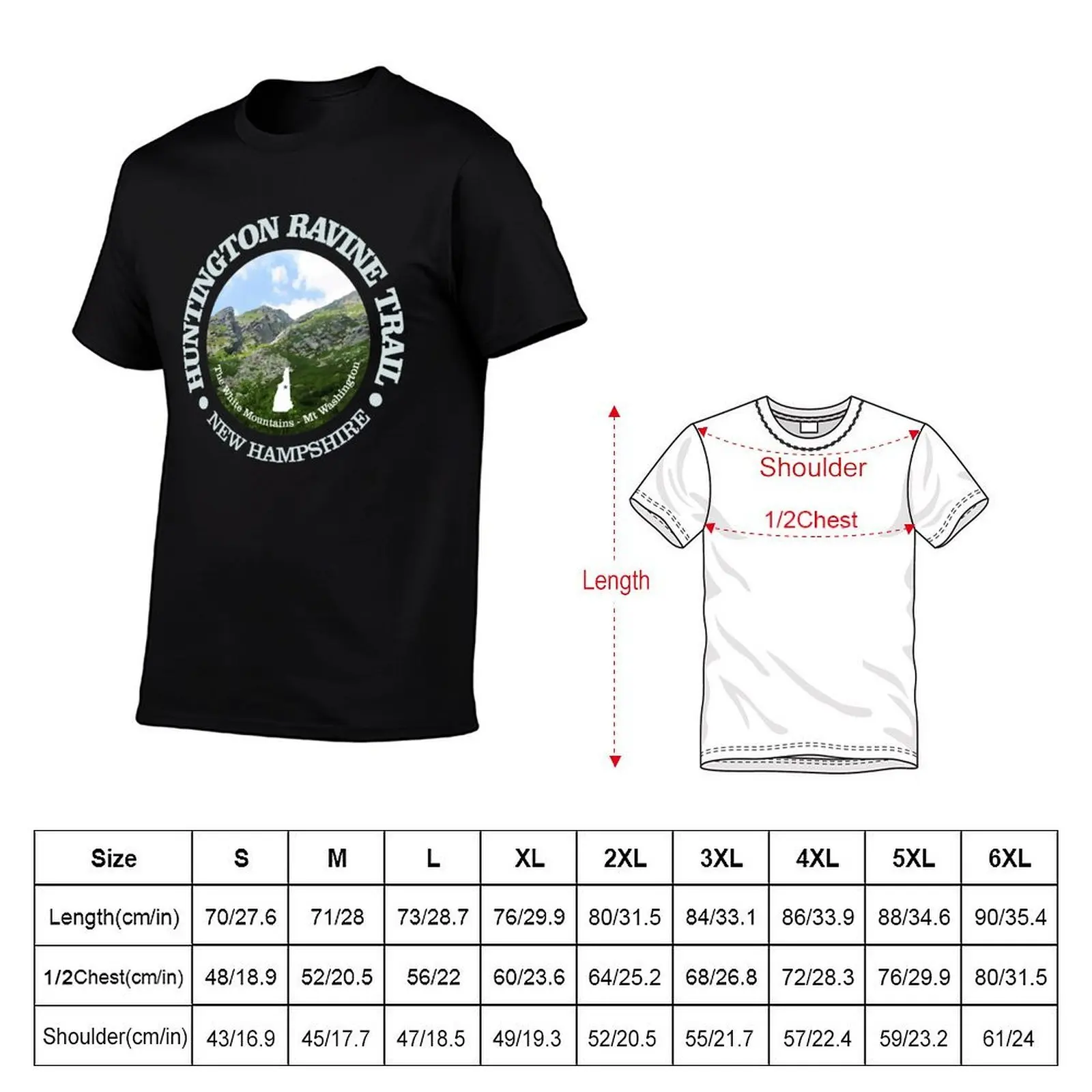 Huntington Ravine Trail (OBP) T-Shirt graphic t shirt vintage oversizeds men clothings